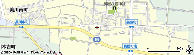 石川県白山市長屋町ホ周辺の地図