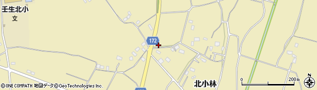 栃木県下都賀郡壬生町北小林252周辺の地図