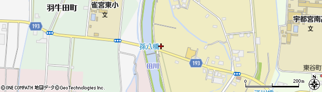栃木県宇都宮市下横田町817周辺の地図