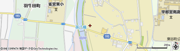 栃木県宇都宮市下横田町818周辺の地図