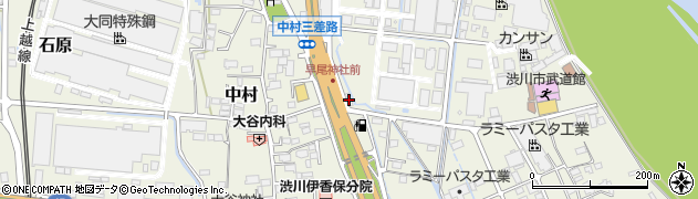 群馬商事株式会社　中村製麺所周辺の地図