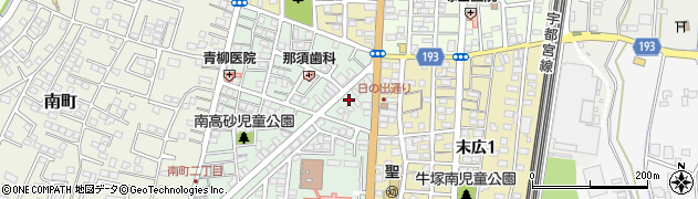 栃木県宇都宮市南高砂町2周辺の地図