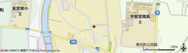 栃木県宇都宮市下横田町599周辺の地図