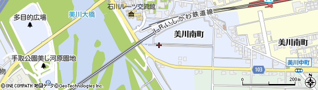 石川県白山市美川南町周辺の地図