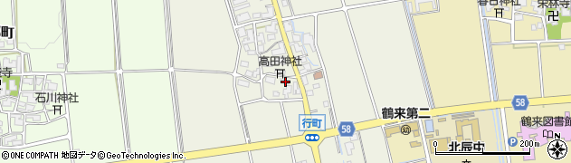 石川県白山市行町イ87周辺の地図