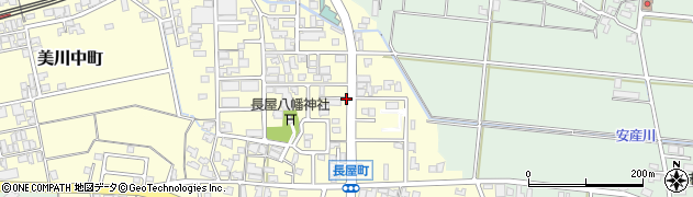 石川県白山市長屋町（イ）周辺の地図