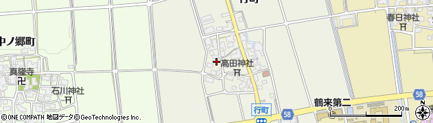 石川県白山市行町イ150周辺の地図