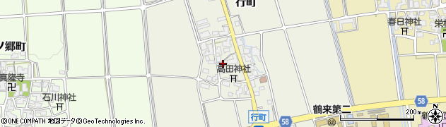 石川県白山市行町イ94周辺の地図