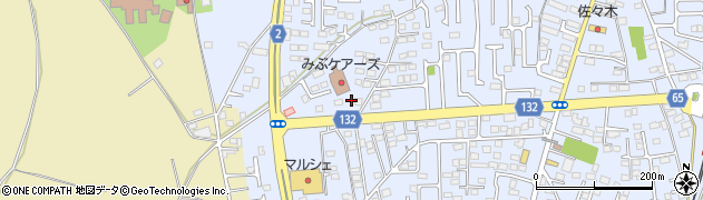 栃木県下都賀郡壬生町安塚889-5周辺の地図