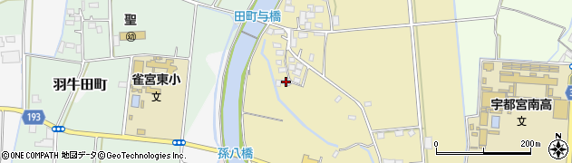 栃木県宇都宮市下横田町663周辺の地図