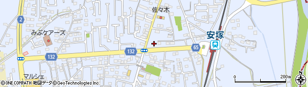栃木県下都賀郡壬生町安塚1007周辺の地図