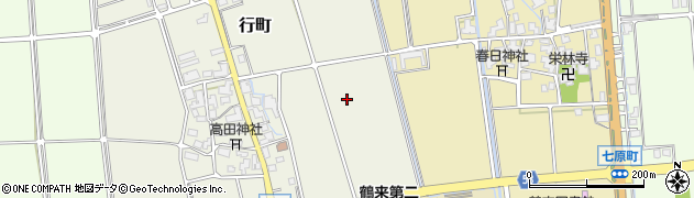 石川県白山市行町周辺の地図
