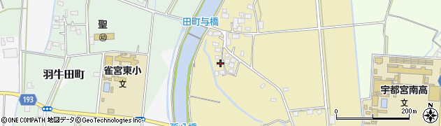 栃木県宇都宮市下横田町664周辺の地図