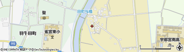 栃木県宇都宮市下横田町665周辺の地図