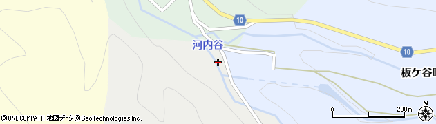 石川県金沢市湯涌河内町イ周辺の地図
