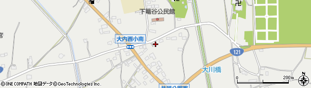 栃木県真岡市下籠谷1677周辺の地図