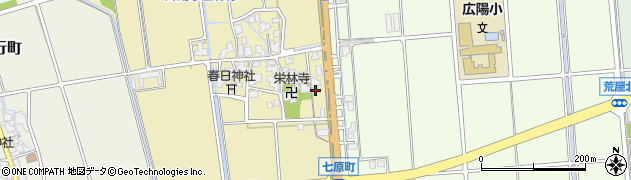 石川県白山市七原町（ト）周辺の地図