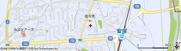 栃木県下都賀郡壬生町安塚1003周辺の地図
