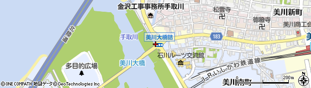 石川県白山市美川南町（ヲ）周辺の地図