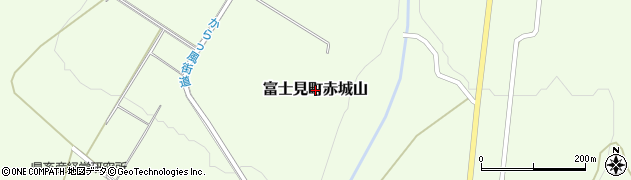 群馬県前橋市富士見町赤城山周辺の地図
