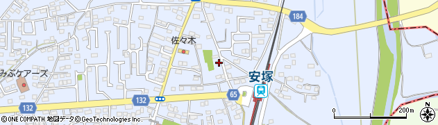 栃木県下都賀郡壬生町安塚1017周辺の地図