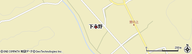 栃木県鹿沼市下永野周辺の地図