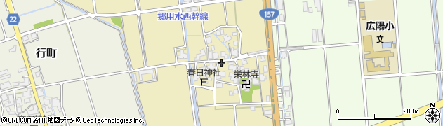石川県白山市七原町（イ）周辺の地図