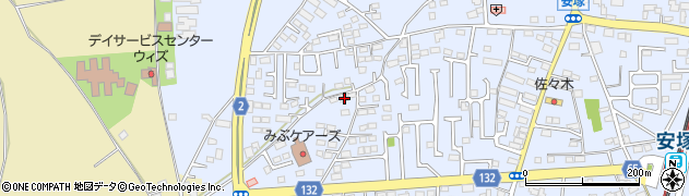 栃木県下都賀郡壬生町安塚892周辺の地図