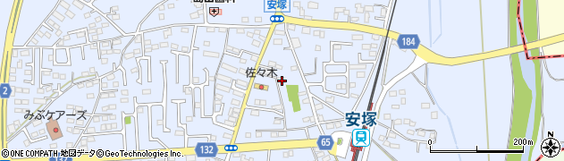 栃木県下都賀郡壬生町安塚996周辺の地図