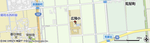 石川県白山市知気寺町と周辺の地図