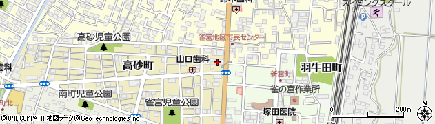 栃木信用金庫雀宮支店周辺の地図