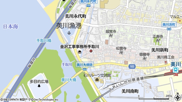 〒929-0222 石川県白山市美川新町の地図