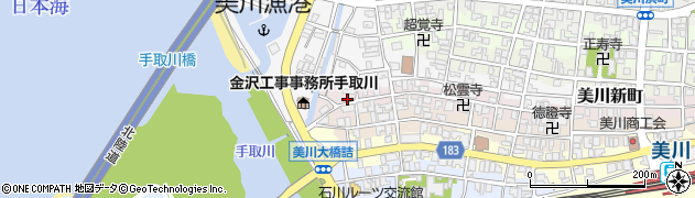 石川県白山市美川新町ヲ周辺の地図