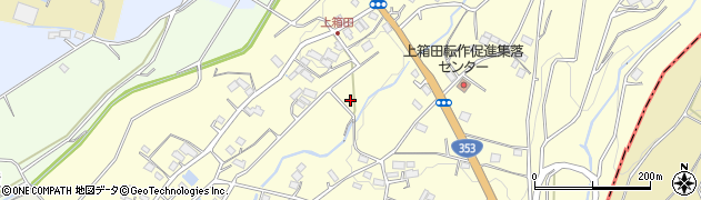 群馬県渋川市北橘町上箱田周辺の地図