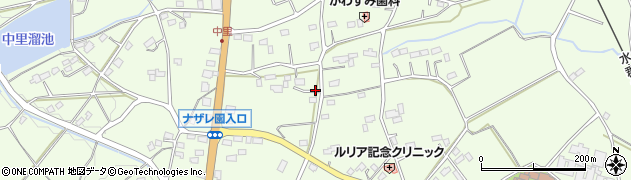茨城県那珂市中里周辺の地図