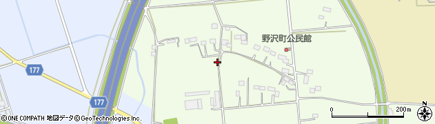 栃木県鹿沼市野沢町周辺の地図