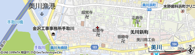 石川県白山市美川永代町（ル）周辺の地図