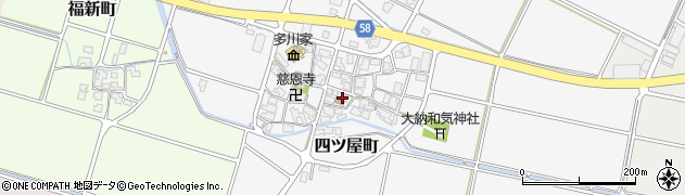 石川県白山市四ツ屋町周辺の地図