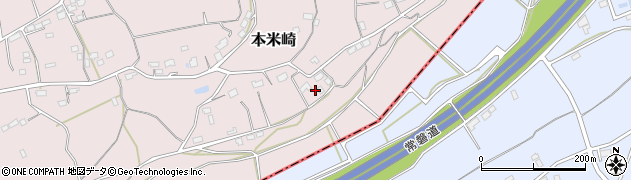 茨城県那珂市本米崎2018周辺の地図