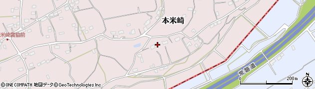 茨城県那珂市本米崎2028周辺の地図