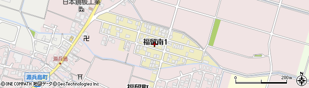石川県白山市福留南周辺の地図