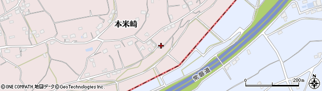 茨城県那珂市本米崎2012周辺の地図