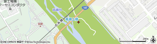 高瀬橋周辺の地図