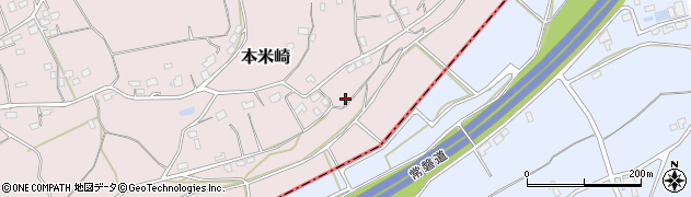 茨城県那珂市本米崎2011周辺の地図