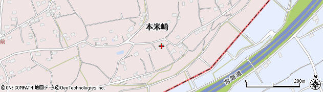 茨城県那珂市本米崎2021周辺の地図