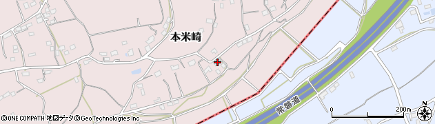 茨城県那珂市本米崎2015周辺の地図