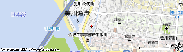 石川県白山市美川永代町甲32周辺の地図