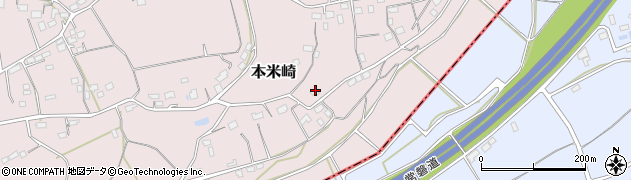 茨城県那珂市本米崎2013周辺の地図