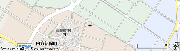 石川県白山市内方新保町周辺の地図