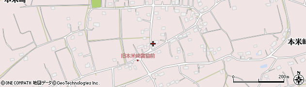 茨城県那珂市本米崎1621周辺の地図